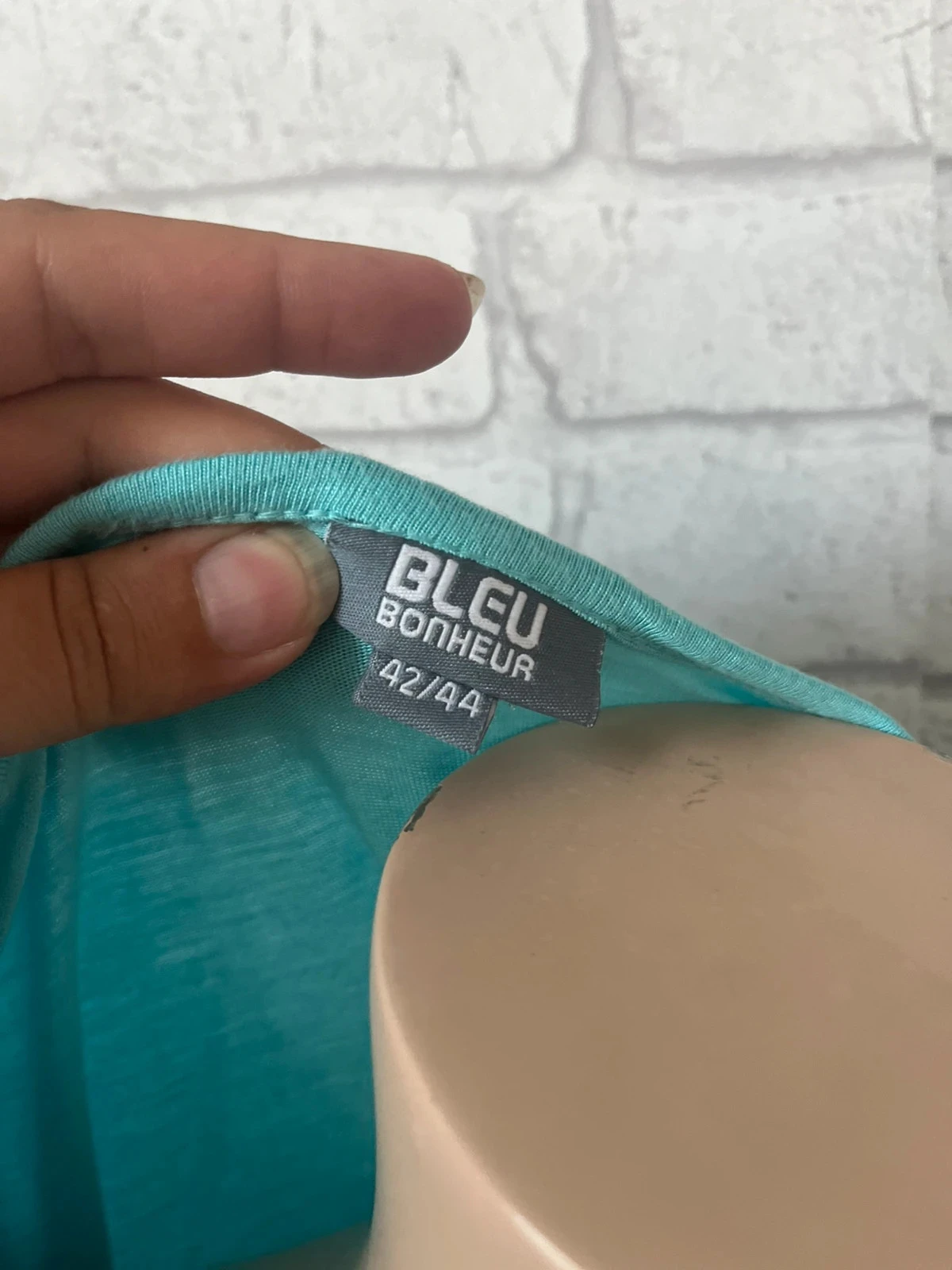 Tuinika / Vloeiende jurk Bleu Bonheur – Maat 42/44 – Goede staat – photo 3